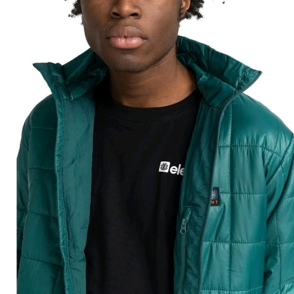 Element Wolfeboro Track Ultralight Puffer Jacket Winter Waterproof Coat Green XL - Picture 2 of 16